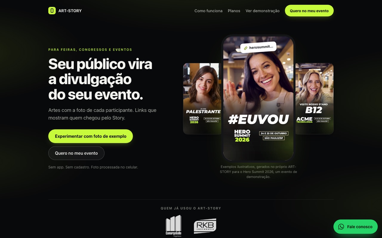 Página inicial do Art Story